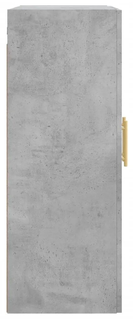 Armário de parede 69,5x34x90 cm deriv. madeira cinzento cimento