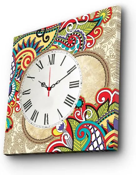 Relógio de Parede Decorativo 4545CS-44 – Multicolor – 45 x 45 cm