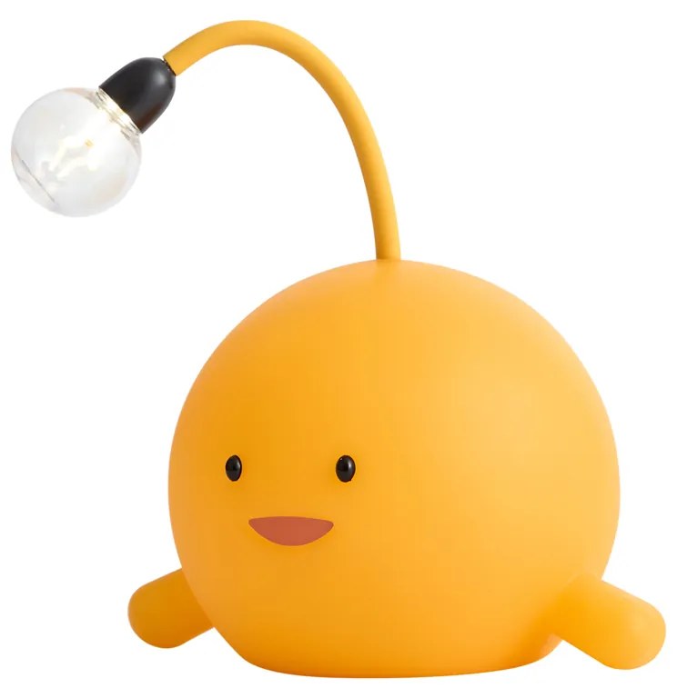 Candeeiro de Mesa Moderno Amarelo Incl. LED Recarregável - Bulby Moderno