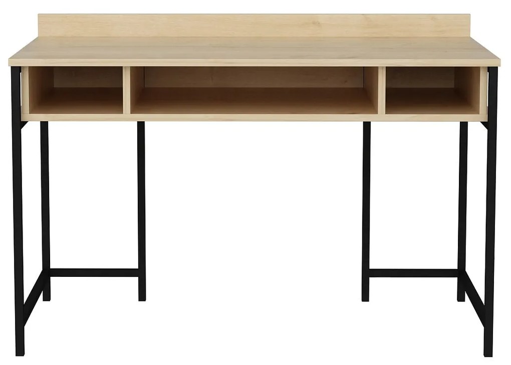 **** Secretária Alma – Preto Carvalho – 120x60x74,8 cm

**