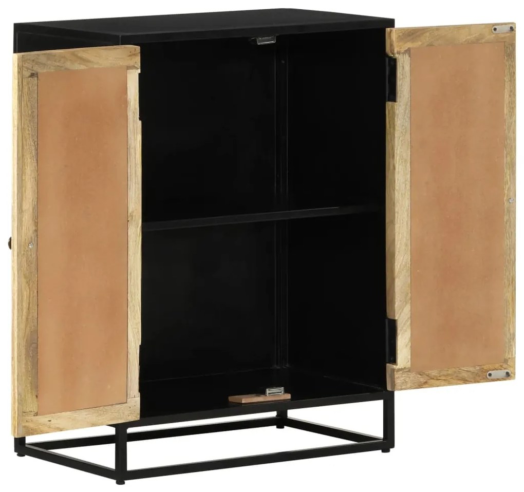Aparador com 2 portas 55x35x75 cm mangueira maciça/ferro