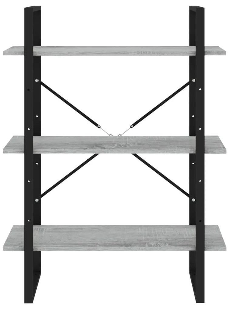 Estante 80x30x105 cm derivados de madeira cinzento sonoma
