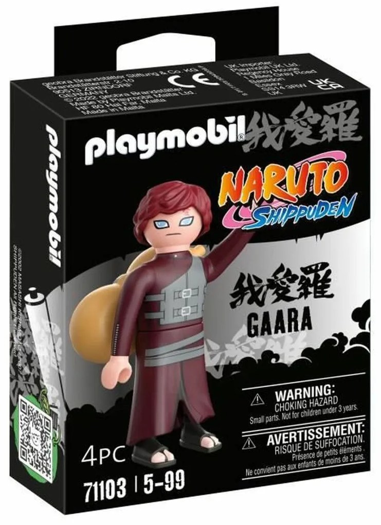 Figuras Playmobil Naruto Shippuden - Gaara 71103 4 Peças