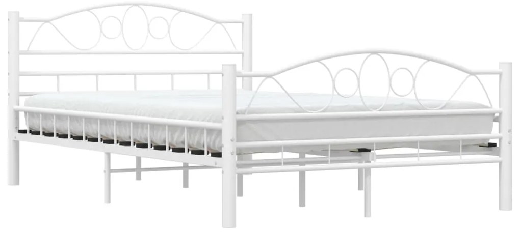 Estrutura de cama 120x200 cm metal branco