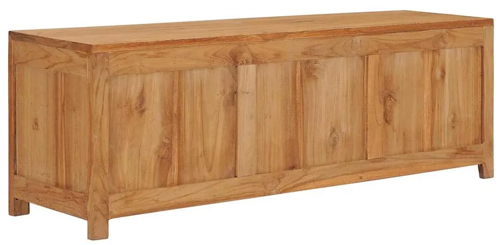 Móvel de TV 120x30x40 cm madeira de teca maciça
