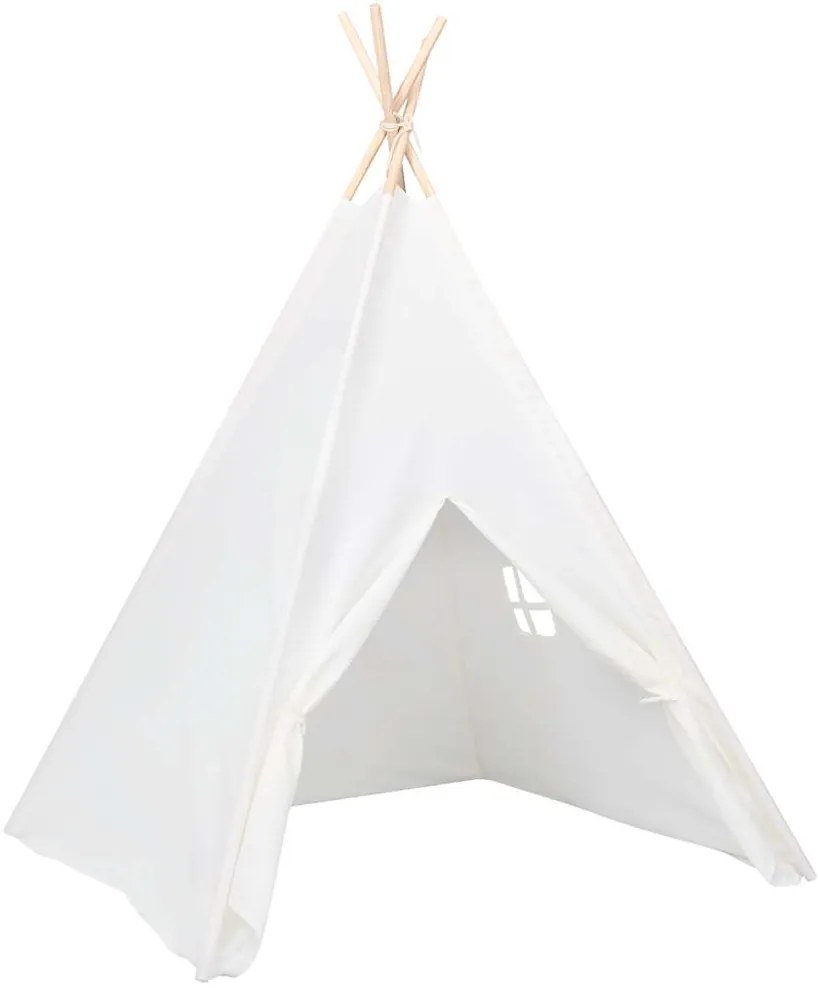 Tenda teepee infantil c/ saco 120x120x150cm pele pêssego branco