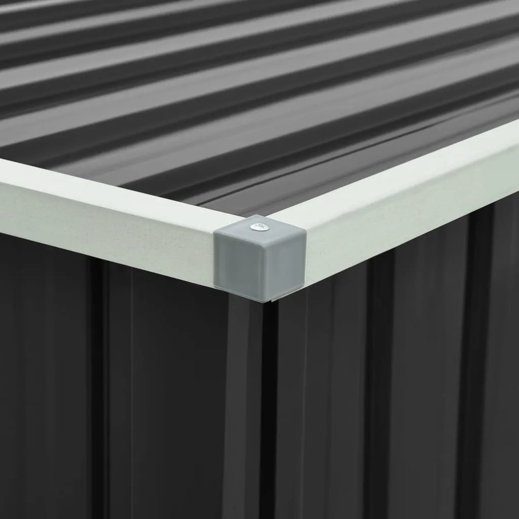 Caixa de arrumação para jardim 171x99x93 cm antracite