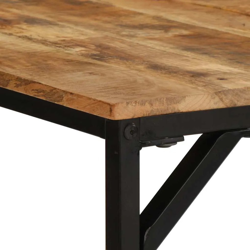 Mesa de jantar 180x90x75 cm madeira de mangueira maciça