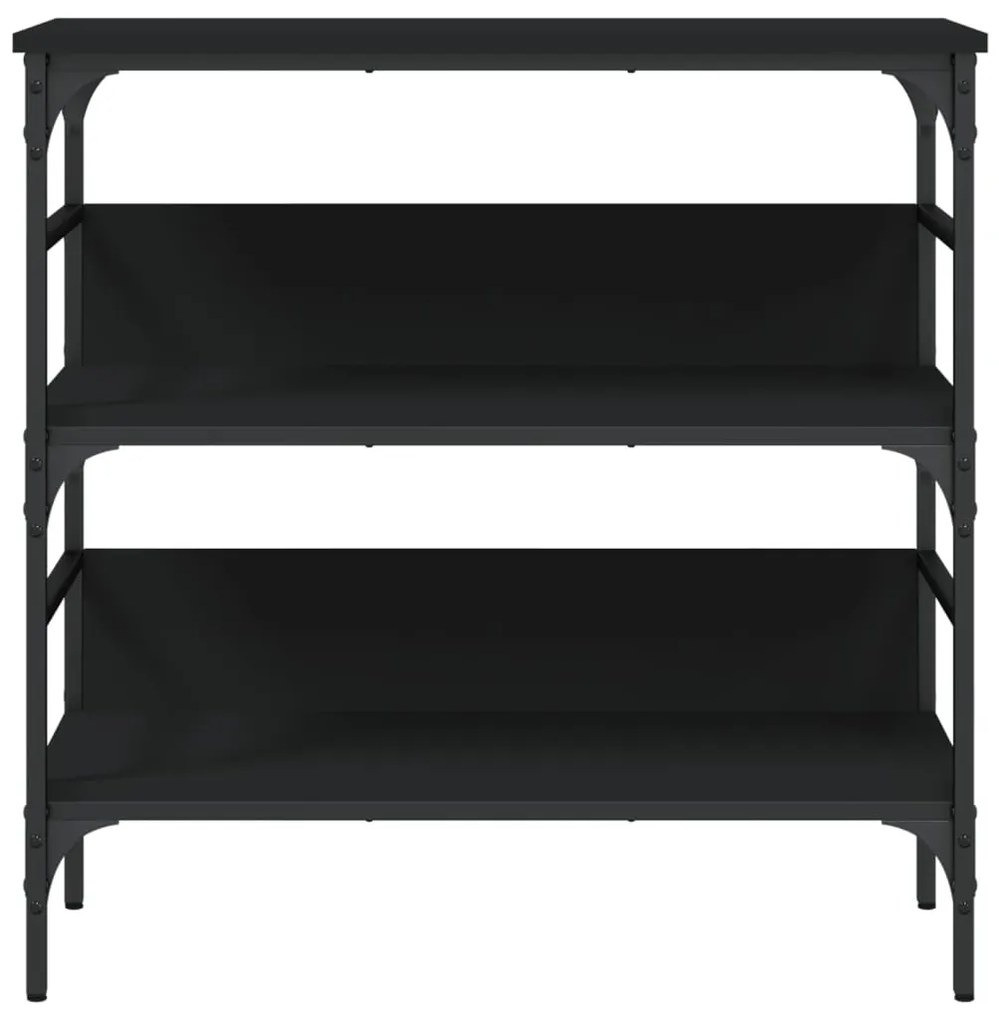 Mesa consola 75x32x75 cm derivados de madeira preto