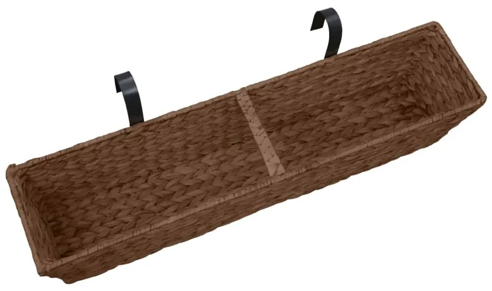Floreiras de pendurar 2 pcs jacinto de água castanho
