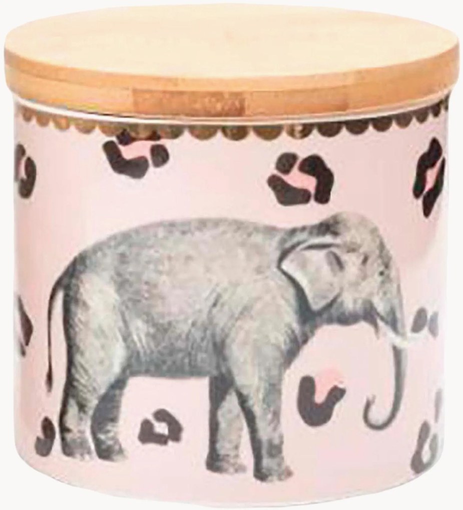 Pote de arrumação em porcelana fine bone china Elephant