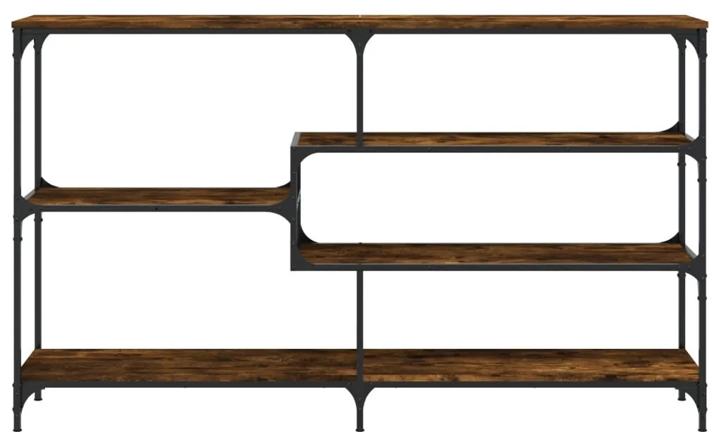 Mesa consola 160x32x95 cm derivados de madeira carvalho fumado