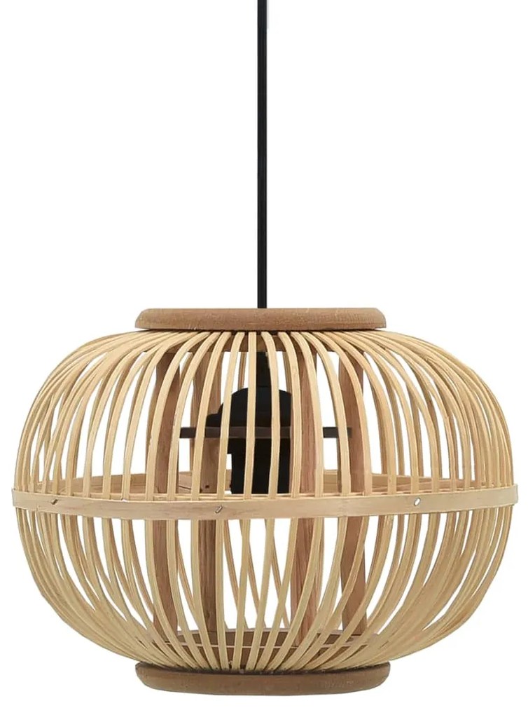 vidaXL Candeeiro suspenso globo 40 W 30x22 cm E27 salgueiro
