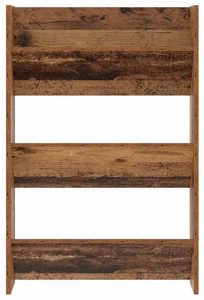 Armários para Sapatos de Parede 2 pcs Madeira antiga