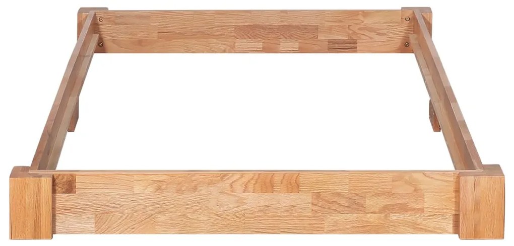Estrutura de cama 120x200 cm madeira carvalho maciça