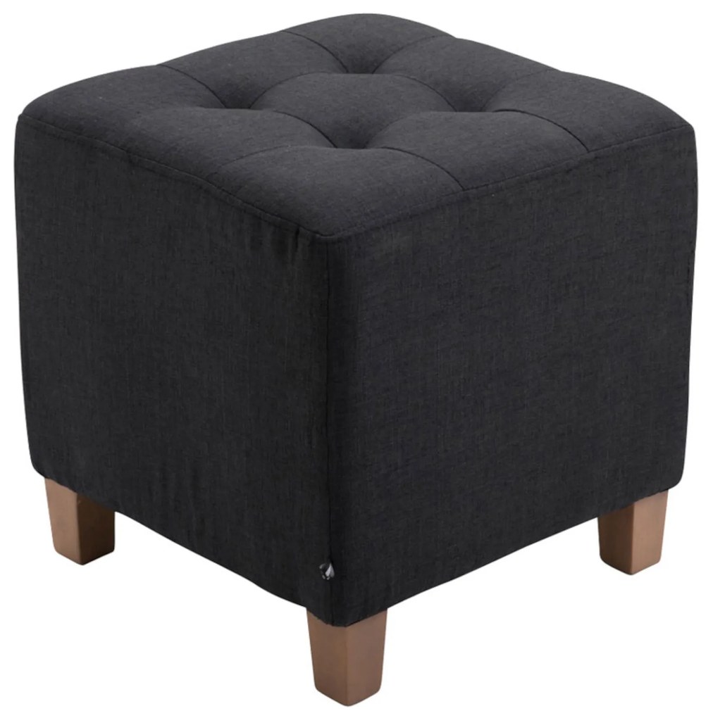 Conjunto de 2 bancos Pharao 46 x 45 x 45 cm Preto
