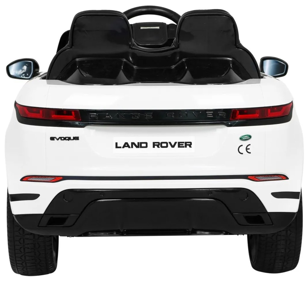 Carro elétrico para Crianças Range Rover Evoque 12V, Rodas Espuma EVA, assento couro ecológico Branco