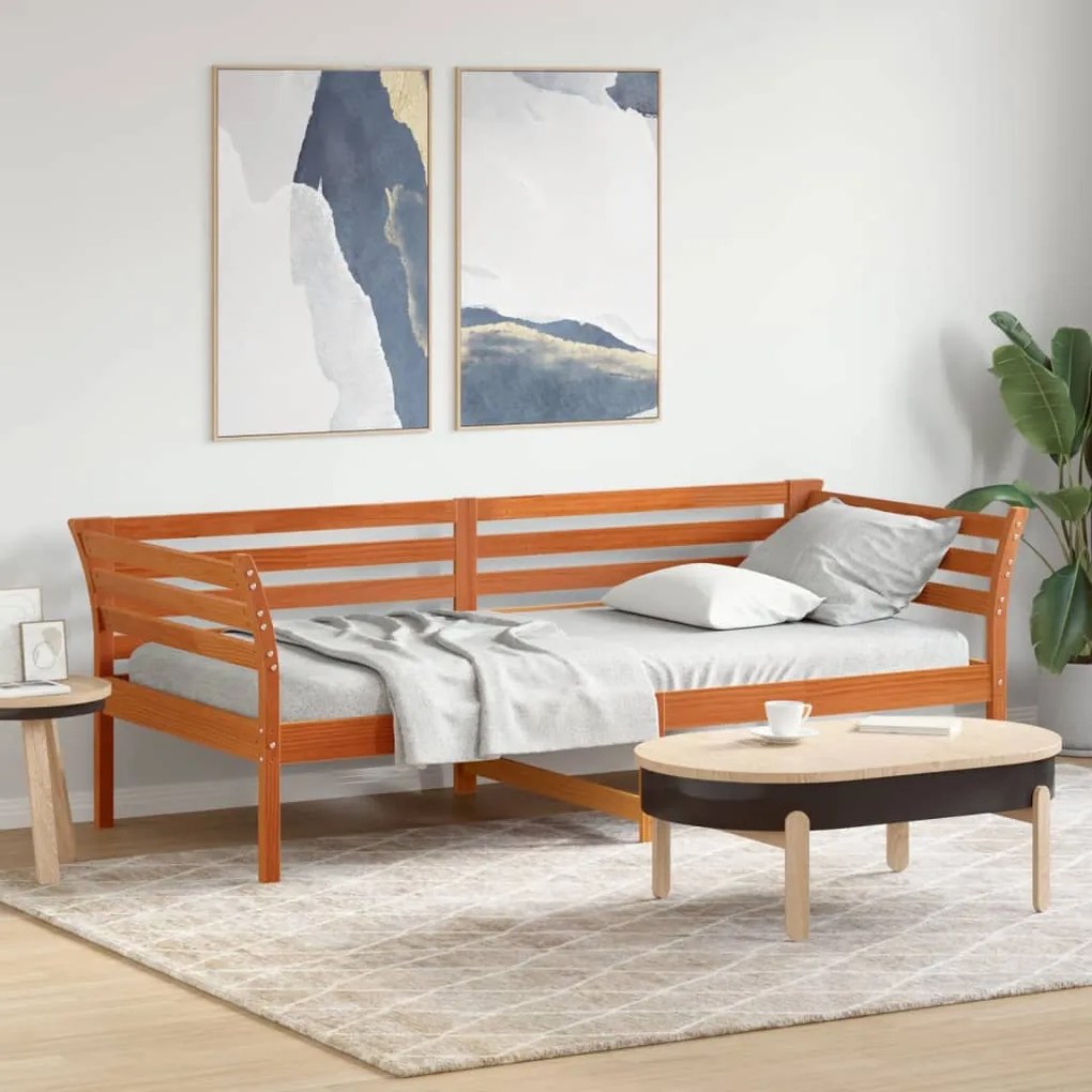 vidaXL Espreguiçadeira sem colchão cera 100x200 cm
