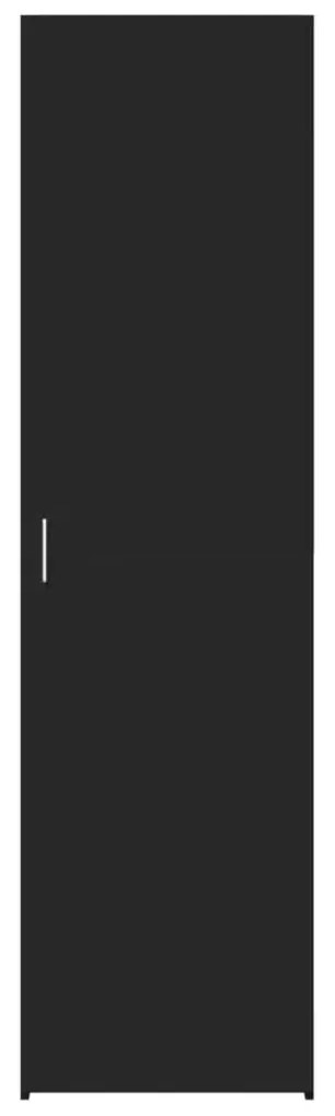 Armário alto 50x42,5x185 cm derivados de madeira preto