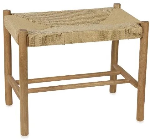 Banco de Madeira de Carvalho 55x35x45 cm