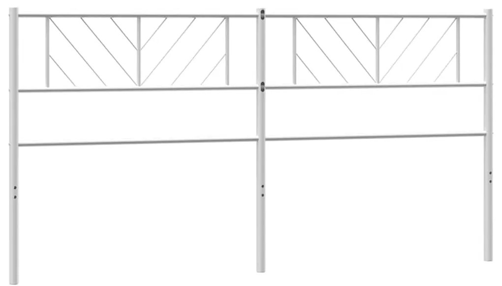 Cabeceira de cama 193 cm metal branco