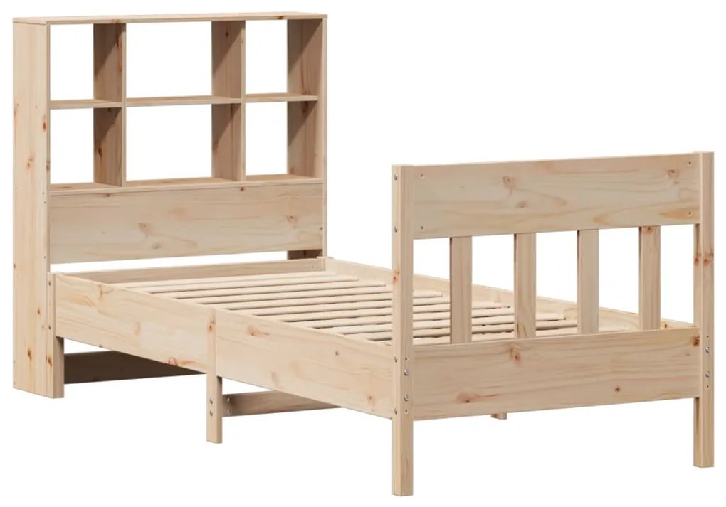 Cama sem colchão 75x190 cm madeira de pinho maciça