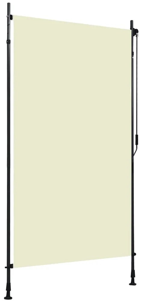 vidaXL Estore de rolo para exterior 120x270 cm creme