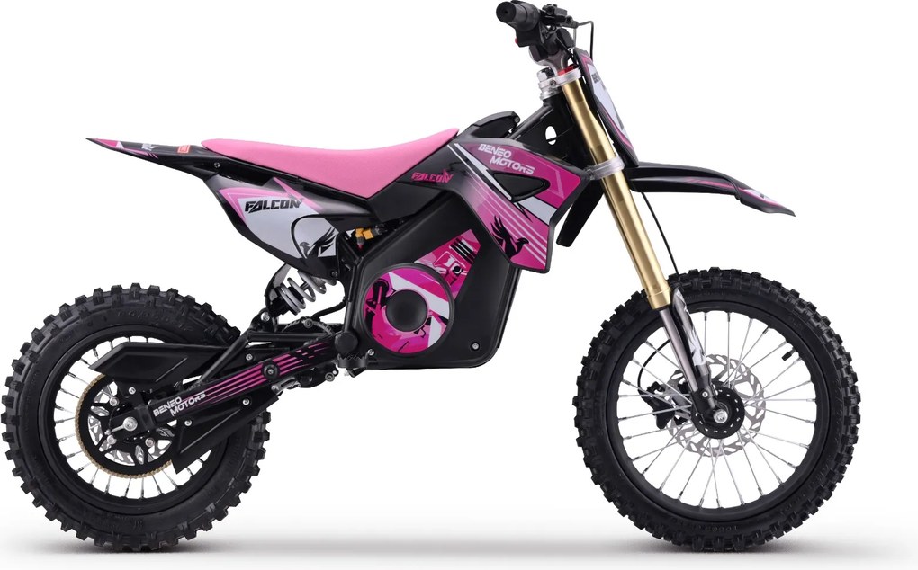 Moto elétrica de cross para crianças Motors Falcon 1600W Rosa