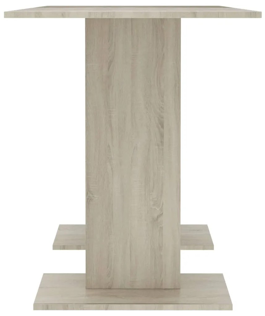 Mesa de jantar 110x60x75 cm derivados madeira carvalho sonoma