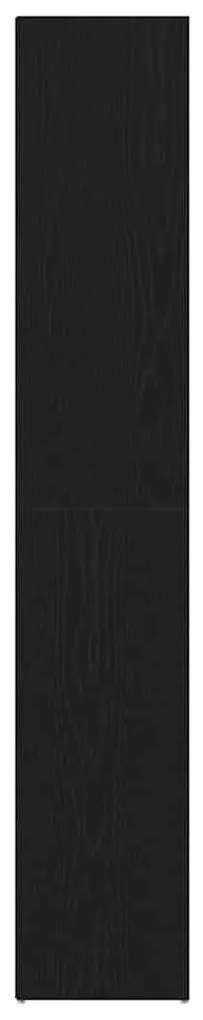 Estante Modular vidaXL Preta em Carvalho 36x30x171 cm em Madeira Engen