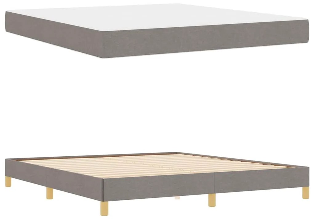 Cama Box Taupe, Marrom 180 x 200 cm
