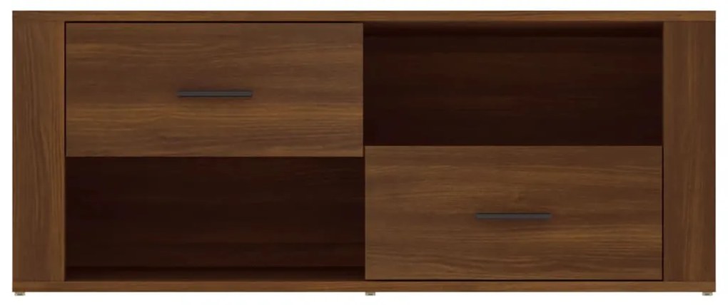 Móvel TV 100x35x40 cm madeira processada cor carvalho castanho