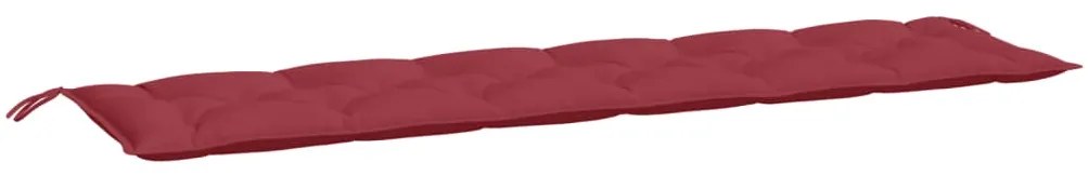 Almofadões banco jardim 2 pcs tecido oxford vermelho tinto