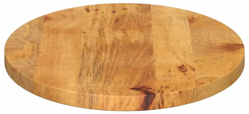 Tampo de mesa oval 90x40x3,8 cm madeira de mangueira maciça