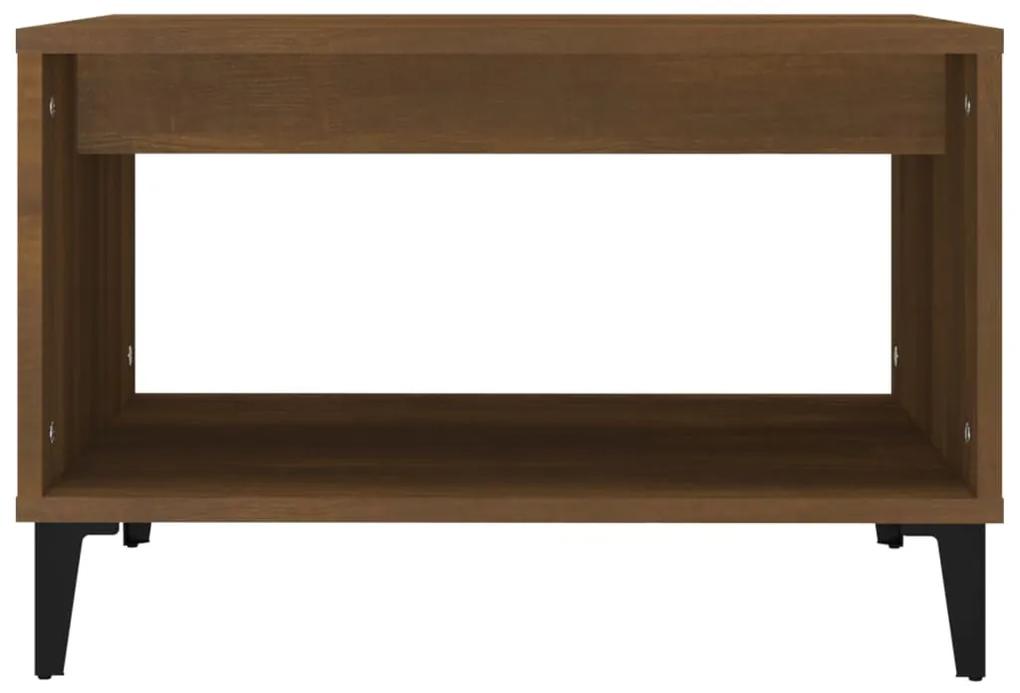 Mesa centro 60x50x40 cm derivados de madeira carvalho castanho