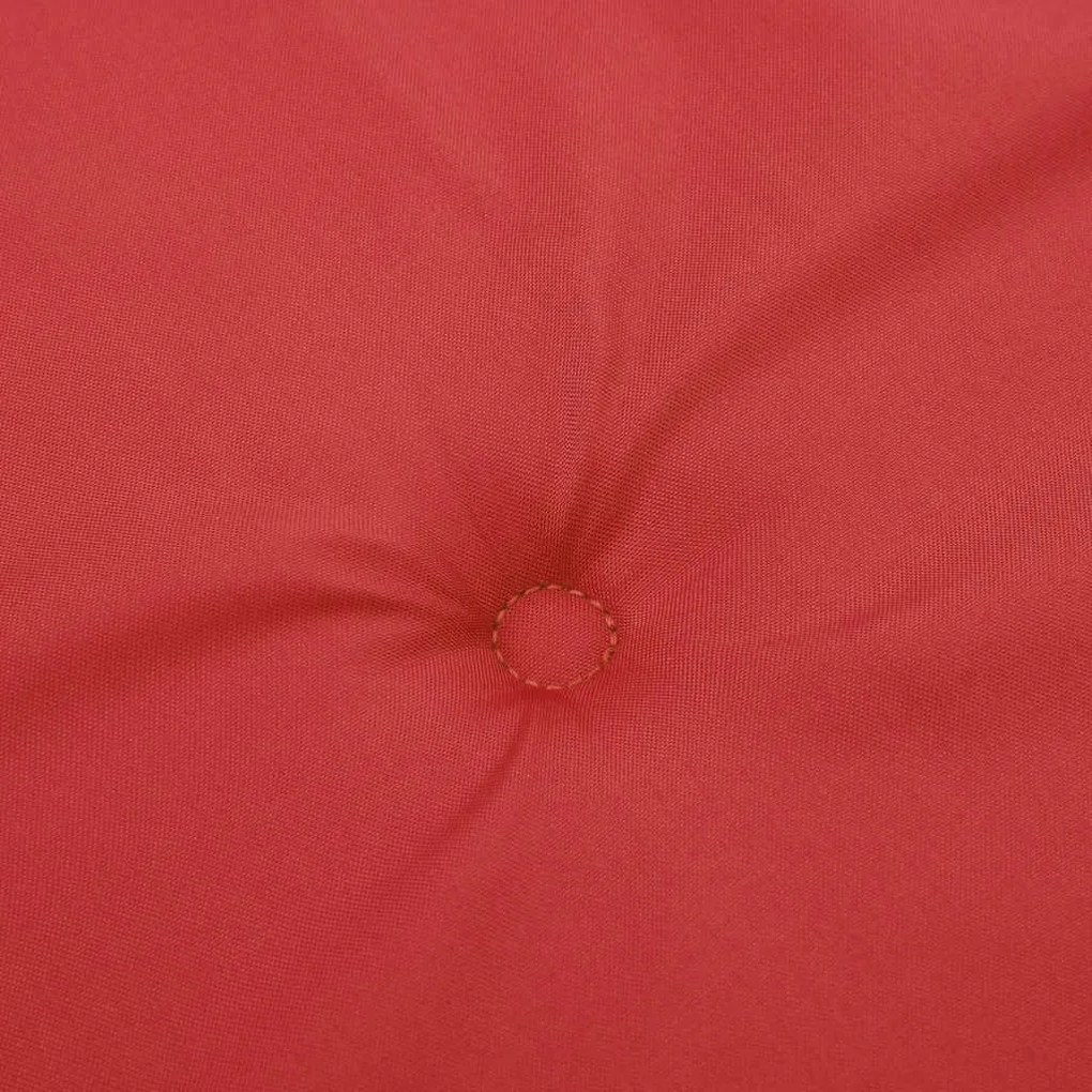 Almofadão para cadeira de terraço (75+105)x50x4 cm vermelho
