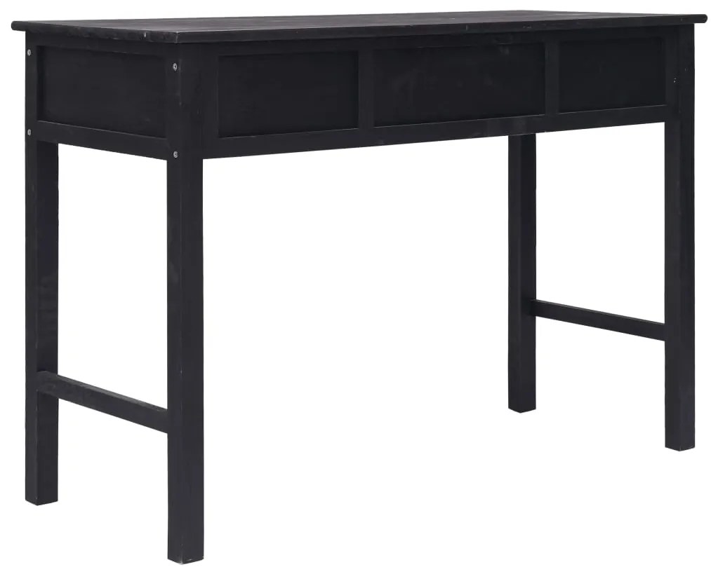 Mesa consola 110x45x76 cm madeira preto