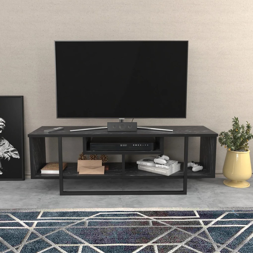 Móvel TV Asal – Preto – 120 cm