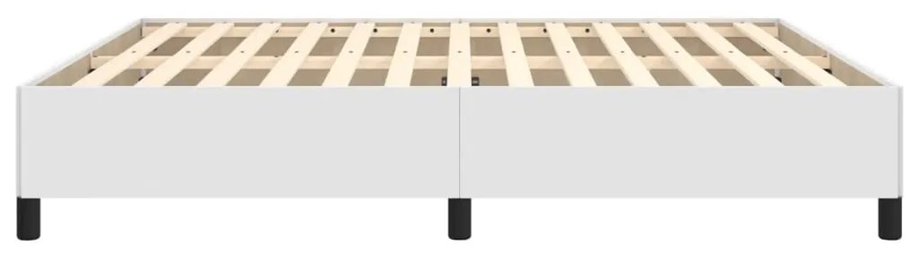 Estrutura de Cama Salu em Couro Artificial Branco - 180x200 cm - Desig