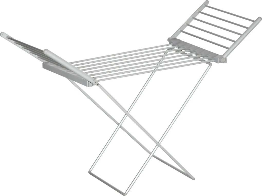 HOMCOM Estendal elétrico para roupa 2 asas laterais extensíveis estrutura em liga de alumínio 144 x 53 x 91 cm | Aosom Portugal