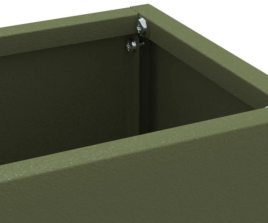 Suporte de guarda-chuva verde-azeitona da - 28x12x41 cm - Feito de aço