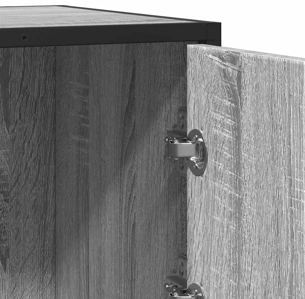 Aparador 68x35x76 cm deriv. de madeira cinzento sonoma