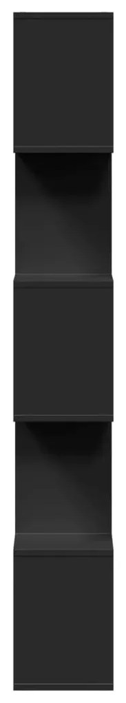 Estante divisória 5 níveis 70x24x161 cm derivados madeira preto