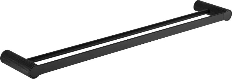 Mexen Base suporte de toalhas duplo, preto - 7088225-70