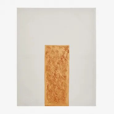 Tela Decorativa 80x100 Cm Em Linho Com Textura De Estuque Antia Mostaza - Sklum