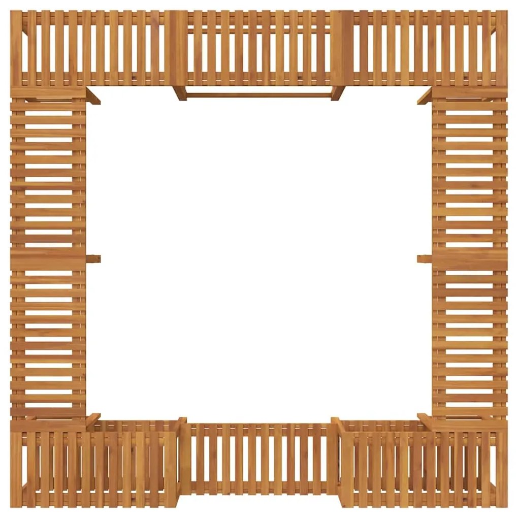 Entorno para Banheira de Hidromassagem Castanho 230 x 230 cm