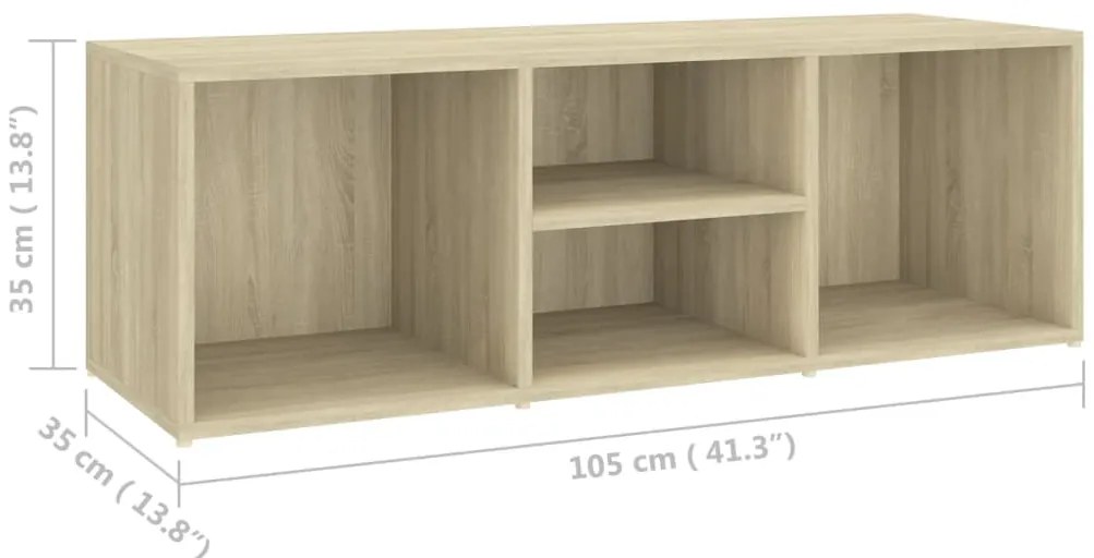 Sapateira 105x35x35 cm derivados de madeira carvalho sonoma