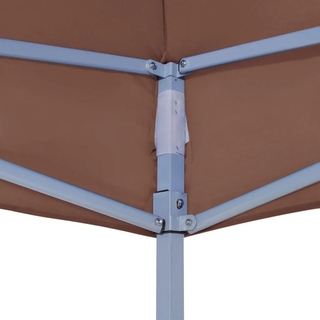 Teto para tenda de festas 3x3 m 270 g/m² castanho