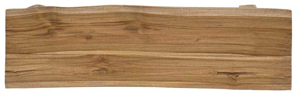 Banco mistura de madeiras recicladas e teca maciça 100x28x43 cm