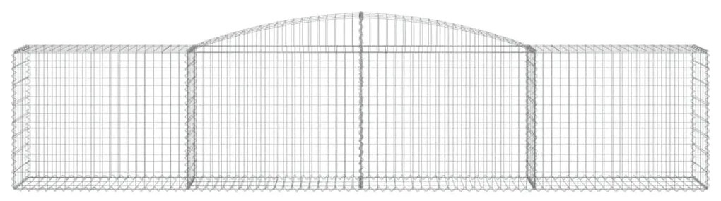 Cestos gabião arqueados 9 pcs 400x50x80/100cm ferro galvanizado